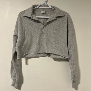 Sunday Best Heather Gray Crop Top